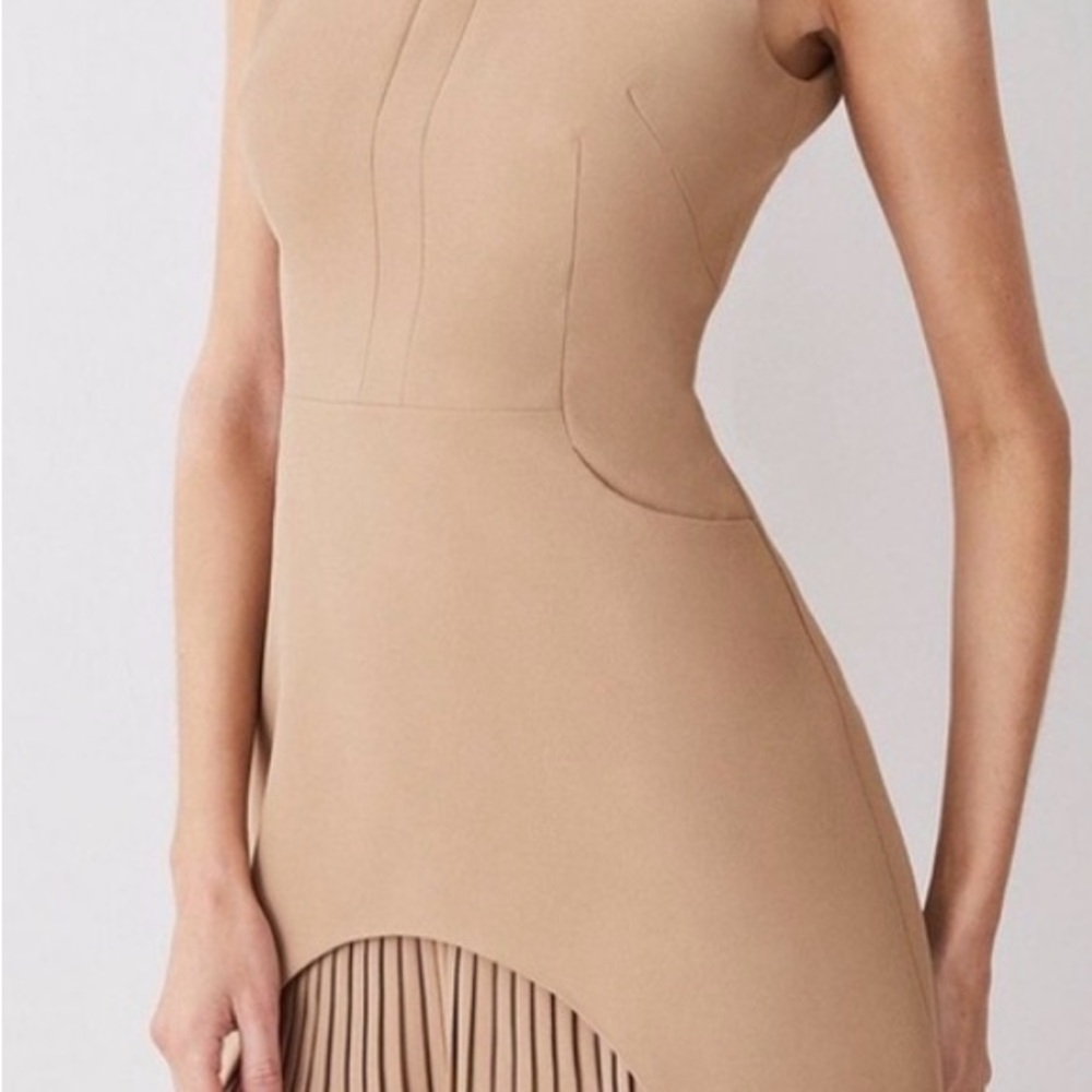 Karen Millen Tailored Military Style Dress with Pleats
